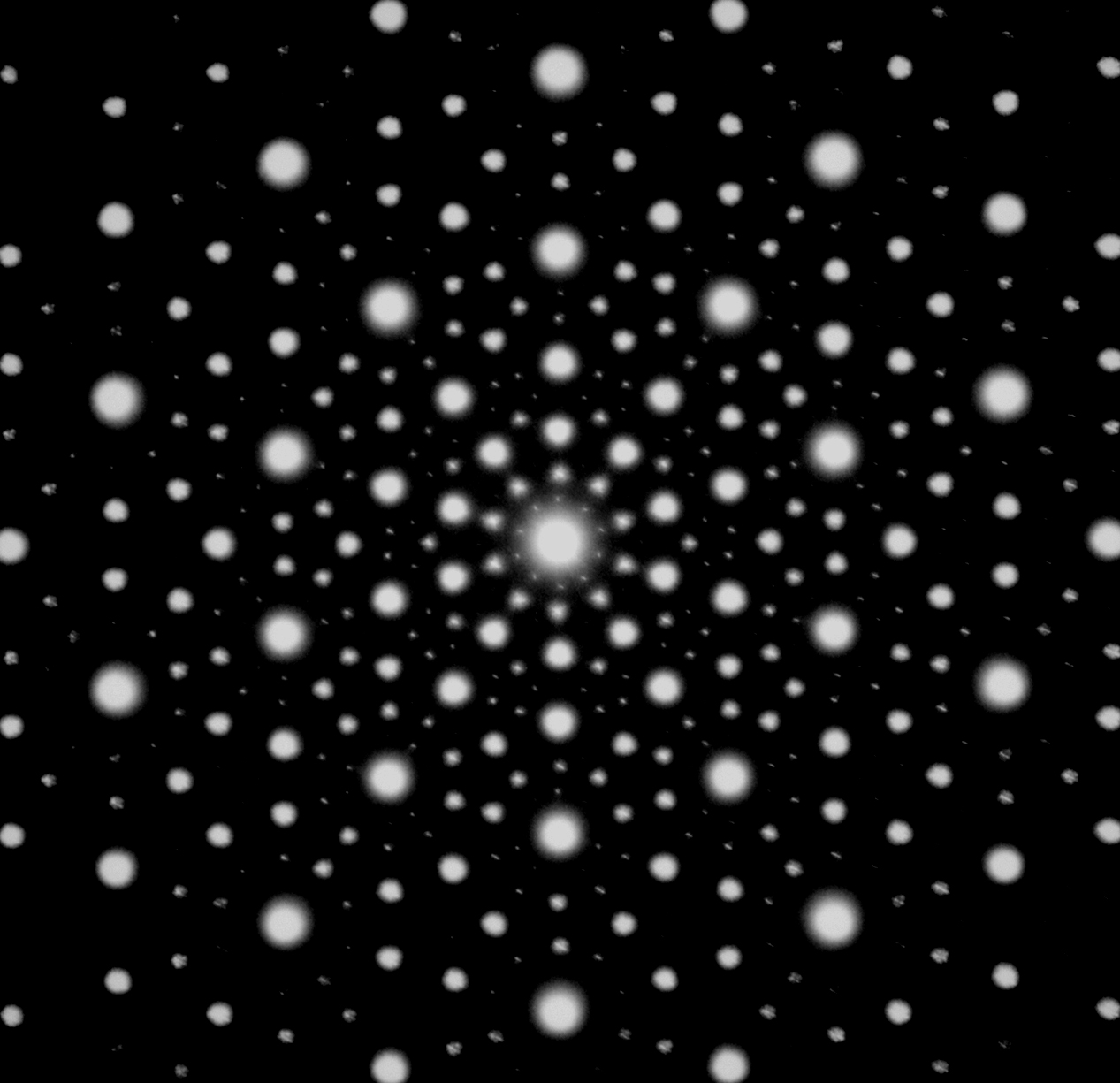 Diffraction pattern of QC